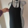 Black elastic chocker mini dress size M UK10 EU38 Postage included Image 3