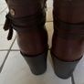 Brown Leather Ankle Boots With Wedge Size 40 (uk 7).  Spanish Brand Xti Quality Soft Leather Boots & Excellent Condition Image 7
