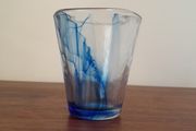 Bormioli Rocco Murano Blue Swirl Glass