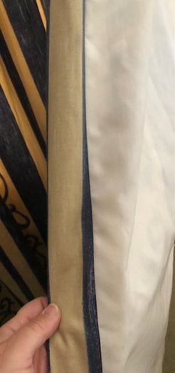 Lined curtain. Vintage fabric