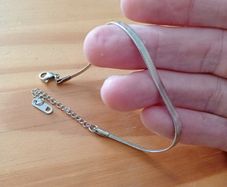 Sterling Silver 7" Bracelet - Stamped for Silver (sl85)