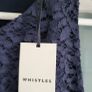 WHISTLES Navy Lace layered dress Sz 8UK - Bnwt Rrp 210 Image 4