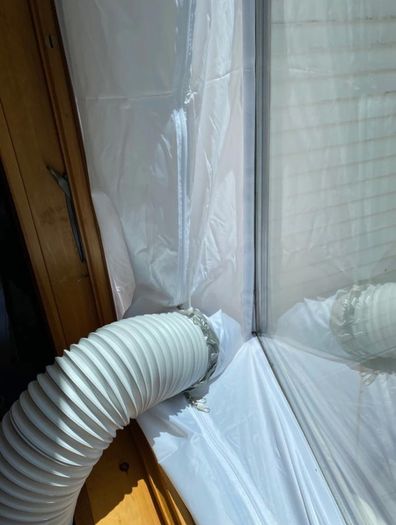 BRAND NEW Window AirLock Plate for Mobile Air Conditioner Accessories Waterproof Soft Baffle Window Air Vent Air Outlet Pipe Seal Window