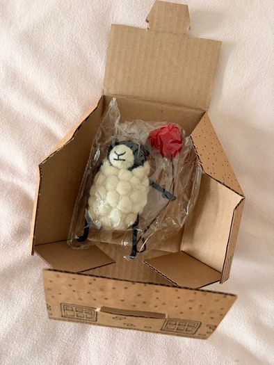 Sheply Sheep with Heart Balloon
