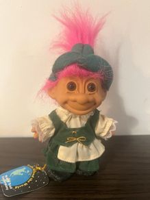 Vintage RUSS  Trolls Around the World Germany pink Hair