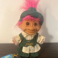 Vintage RUSS  Trolls Around the World Germany pink Hair