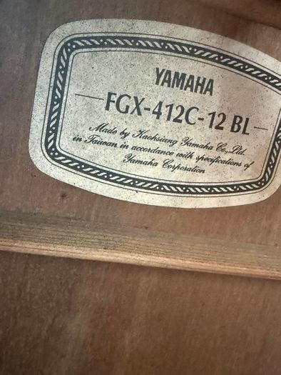 Yamaha 12 String Semi Acoustic Guitar