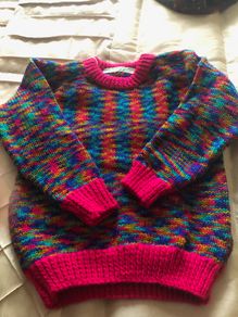 Handknit Girls sweater