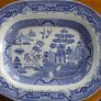 Antique  Willow pattern platter Image 2