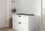 3x NORDLI Chest of 2 drawers, white, 80x54 cm