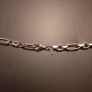 New silver chunky Figaro necklace Image 4