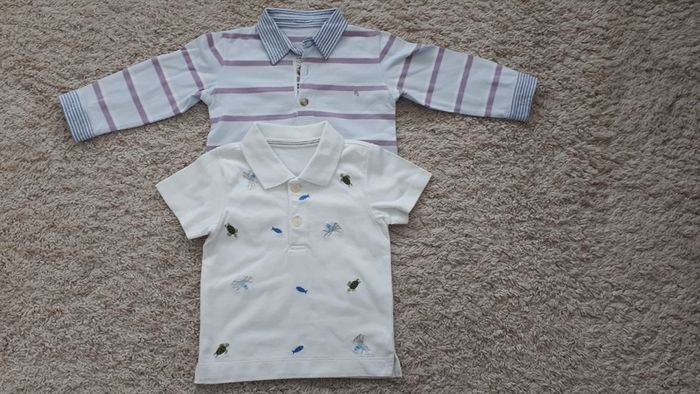 (6-9M) Like NEW 2 Boy Polo Shirts Summer
