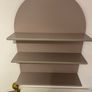 Beige arched wall shelf Image 3
