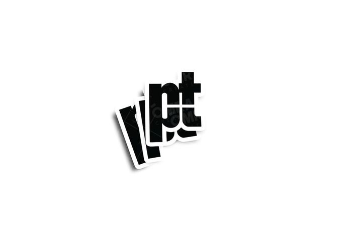 Department of Post and Telegraphs Glossy Sticker 2-Pack