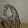 Vintage Hofbauer Red Bird Crystal Basket Image 9