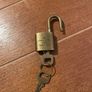 Genuine Louis Vuitton Lock Padlock Vintage Gold Brass with the two Key Fully Working Image 2