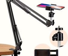 Adjustable Metal Vlog Stand with Phone Holders