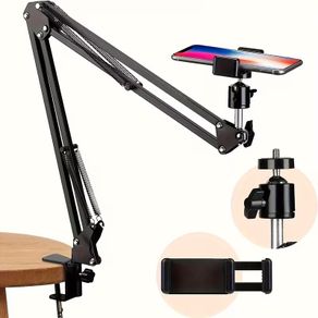 Adjustable Metal Vlog Stand with Phone Holders