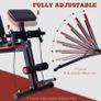Foldable Weight Bench with Resistance Ropes, Adjustable Dumbbell Bench Sit Up Ab Bench for Multiuse Workout Image 5