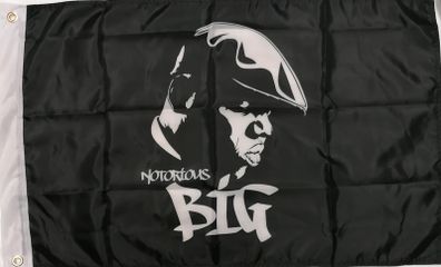 Notorious B.I.G. Biggie Smalls music flag 90cm x 60cm.