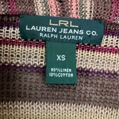 Size 8-10 Linen Striped Cardigan by Ralph Lauren