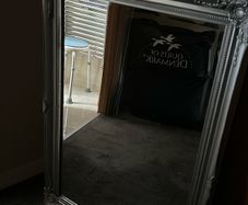 Antique style silver mirror