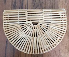 Bamboo Clutch Handbag