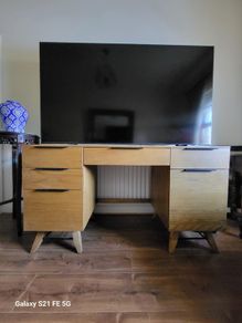 Solid wood desk