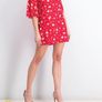 Mango red floral V-neck mini dress size XS/S Perfect condition Postage included Image 4