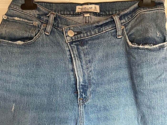 Abercrombie & Fitch Curve Love Ultra High Rise 90s Straight Jeans W31/UK12-14 Long
