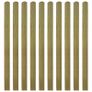 30 pcs Impregnated Fence Slats Wood 140 cm Image 2