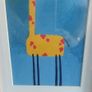 Lovely Set of Three Framed Prints of Brightly Coloured Artworks of Animals in a Naive And Fun Style Perfect for a Baby Nursery or Kids Bedroom Image 6