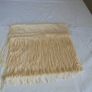 Cream Fine Knit Scarf for Sale Image 2