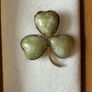 Vintage Gold Tone Connemara Shamrock / Clover Brooch Image 2