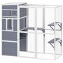 4-Tier Wooden Catio Cat Enclosure Image 2