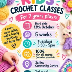 Kids crochet course 5 weeks