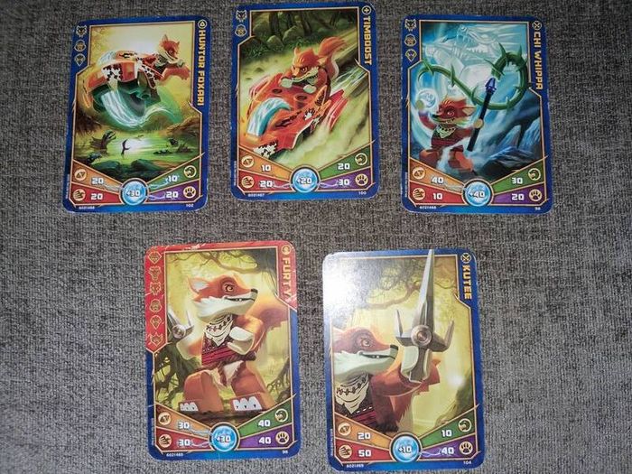 x2 Bundle - Lego Legends Of Chima Sets - 70111 & 70112 - With x2 Figures, x10 Trading Cards, x2 Power Up Speedors, Weapons, Instruction Manuel, Etc...