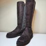 Gorgeous Ara chocolate brown check tall platform boots made in Portugal designed in Germany RRP over 100 euro last pair size UK 3 EU 36  super comfortable new Image 3