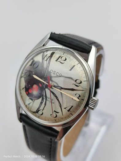 Vintage OSCO Spider 3D Swiss Watch