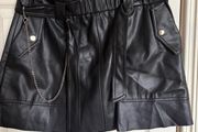 zara leather skirt