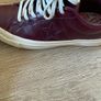 converse leather trainers Image 2