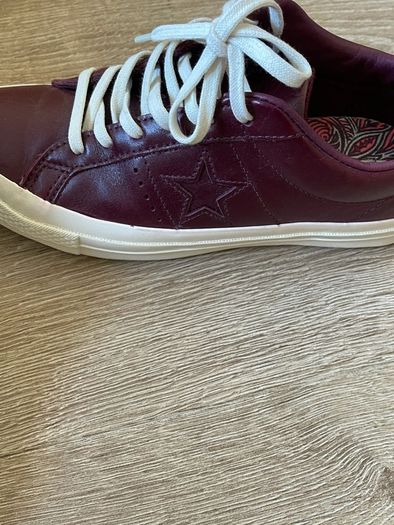 converse leather trainers