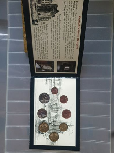 2004 Ireland Official Annual Euro Set 'Reginald's Tower Waterford' with UNC 8 Euro Coins from Central Bank of Ireland.