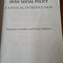 Irish Social Policy. A Critical Introduction By Maraide Considine. & Fiona Dukelow. Image 7