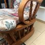 Solid Oak Wood Rocking Chair Image 2