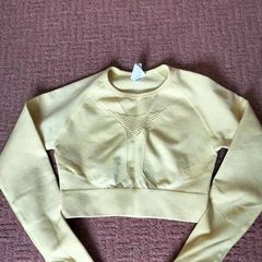Yellow Gym Top Size Small