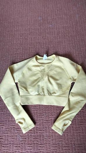 Yellow Gym Top Size Small