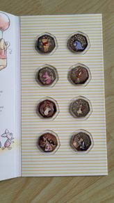 Disney Winnie the Pooh 8 Coin/Medal Full Set