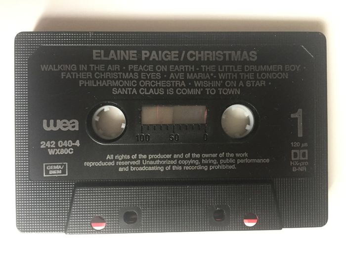 Elaine Paige [1986] Christmas (Cassette Tape Album)