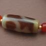 Vintage Treasure Vase Pattern Agate & Carnelian Beads Necklace Image 4